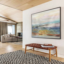 Load image into Gallery viewer, Soft - Toned Abstract Landscape Painting with Pastel Colors for Dreamy Bedroom &amp; Delicate Boutique DKH300

