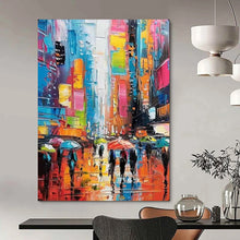Load image into Gallery viewer, Vibrant Urban Abstract Art, Ideal for Modern Living Room &amp; Creative Café LargeART2141
