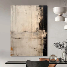 Load image into Gallery viewer, Textured Monochrome Abstract Canvas Painting, Perfect for Industrial - Style Loft &amp; Artistic Study LargeART1209
