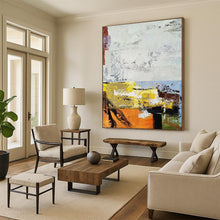 Load image into Gallery viewer, “Bold Color Blocks Abstract” - Fauvist - Inspired Abstract Acrylic, Ideal for Eclectic Home and Creative Studio DTP019
