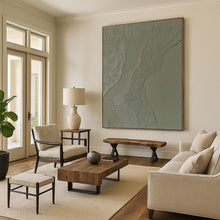 Load image into Gallery viewer, Grand Hand - painted Textured Wave Abstraction Acrylic Art for Minimalist - Inspired Hallways LargeART0253
