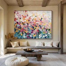 Load image into Gallery viewer, Abstract Dots “Color Burst” Painting on Canvas, Happy Modern Art DKH882
