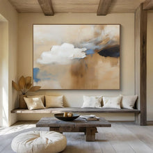 Load image into Gallery viewer, Soft Cloud Abstract Art for Coastal Bedroom &amp; Serene Office DKH090
