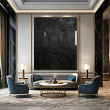 Load image into Gallery viewer, Dark Textured Abstract Painting, Suited for Moody Lounge &amp; Contemporary Art Space LargeART1416
