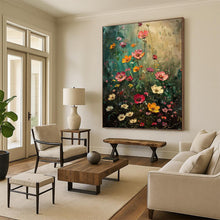 Load image into Gallery viewer, “Wildflower Meadow” - Impressionistic Floral Art on Canvas DKH1554
