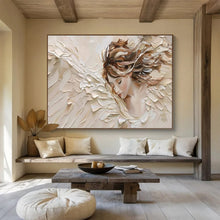 Load image into Gallery viewer, Textured Angel - Themed Abstract Painting On Canvas DKH454
