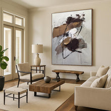 Load image into Gallery viewer, Brown &amp; Gray Textured Abstract Art, Perfect for Industrial Loft &amp; Creative Studio LargeART2084

