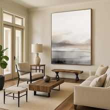 Load image into Gallery viewer, Brown - Gray Abstract Watercolor Landscape, Ideal for Earth - Toned Living Room &amp; Thoughtful Study LargeART2060
