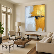 Load image into Gallery viewer, Gold &amp; Neutral Abstract - Ideal for Luxury Living Room &amp; Master Bedroom LargeART2371
