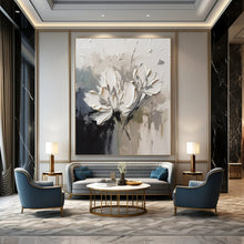 Load image into Gallery viewer, Textured Flower Abstract, Perfect for Romantic Bedroom &amp; Feminine Dressing Room LargeART1342
