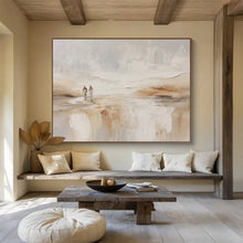 Load image into Gallery viewer, Minimalist Beach Walk Abstract acrylic painting DLZ080
