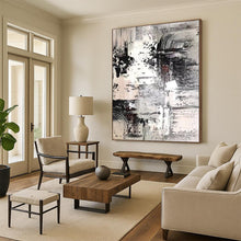 Load image into Gallery viewer, “Monochrome Urban Texture” – Shades of gray, white, black, layered abstract forms DTP392
