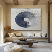 Load image into Gallery viewer, Textured Circular Abstract Painting for Modern Gallery &amp; Minimalist Office DKH211
