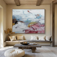 Load image into Gallery viewer, Soft - Hued Abstract Composition for Minimalist Bedroom &amp; Calm Meditation Space DKH163
