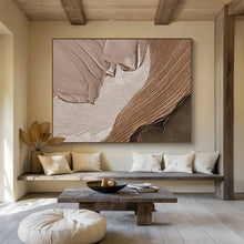 Load image into Gallery viewer, Textured Earth - Tone Abstract Painting DKH467
