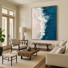Load image into Gallery viewer, Oversized Aerial Beach Abstract Art for Beach House &amp; Spa LargeART0443
