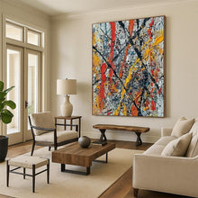 Load image into Gallery viewer, Color - Splashed Abstract Painting - Great for Game Room &amp; Creative Studio LargeART2355
