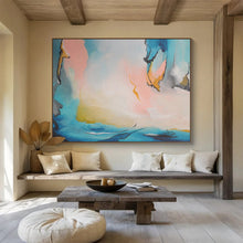 Load image into Gallery viewer, Blue - Pink Abstract Figure Painting - Ideal for Bohemian Bedroom &amp; Art Café DKH021
