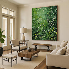 Load image into Gallery viewer, Lush Green Leafy Abstract Art, Ideal for Nature - Themed Living Room &amp; Botanical Studio LargeART2284
