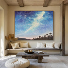 Load image into Gallery viewer, Starry Sky Landscape Abstract Painting for Nature - Lover’s Bedroom &amp; Cosy Reading Nook DKH114
