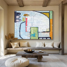 Load image into Gallery viewer, Urban - Inspired Geometric Abstract Painting on Canvas DKH542
