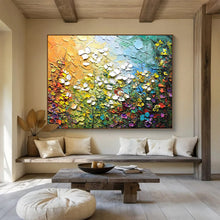 Load image into Gallery viewer, Textured Floral Abstract Painting On Canvas DKH443
