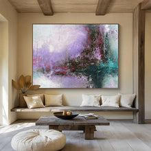 Load image into Gallery viewer, Purple - Toned Abstract Landscape Painting On Canvas DKH380
