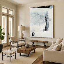 Load image into Gallery viewer, Minimalist Shadow Play – Soft Gray and Bold Black Forms DTP204
