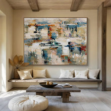 Load image into Gallery viewer, Colorful Chaos of Abstract Shapes Abstract acrylic painting DLZ012
