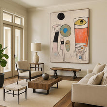 Load image into Gallery viewer, “Abstract Forms with Eyes” - Cubist - Inspired Abstract Acrylic DTP027
