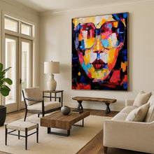 Load image into Gallery viewer, “Colorful Abstract Portrait” - Pop - Art Inspired Art on Canvas DKH1652
