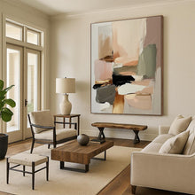Load image into Gallery viewer, Large Soft Color Block Abstract - Great for Bohemian Bedroom &amp; Wellness Studio LargeART0736
