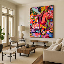 Load image into Gallery viewer, “Pink Dream Reimagined” Rich pinks, purples, and diverse abstract forms. DTP295
