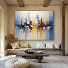 Load image into Gallery viewer, Cityscape Reflection Large - scale acrylic painting DLZ170
