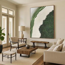 Load image into Gallery viewer, “Textured Nature Shapes” ，Green and white with raised, organic - looking textures. DTP316
