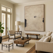 Load image into Gallery viewer, “Ethereal Beige and Black” - Monochromatic Abstract Art on Canvas DKH1421
