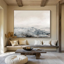 Load image into Gallery viewer, Misty Gray Abstract Landscape Abstract acrylic painting DLZ136
