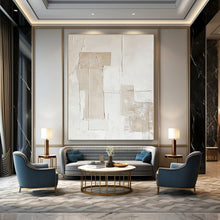 Load image into Gallery viewer, Neutral Textured Abstract Canvas Painting, Perfect for Timeless Entryway &amp; Serene Reading Nook LargeART1293
