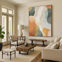 Load image into Gallery viewer, Custom Large Colorful Wavy Abstract - Perfect for Playful Kids’ Room &amp; Vibrant Café LargeART0761
