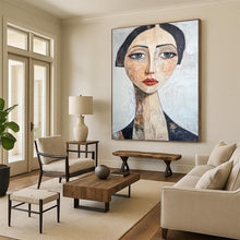 Load image into Gallery viewer, “Abstract Woman’s Portrait” - Modern Figurative Art on Canvas DKH1654
