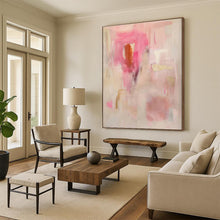 Load image into Gallery viewer, Oversized Pink - Toned Abstract Evolving Art for Art Studio &amp; Chic Boutique LargeART0441
