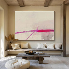 Load image into Gallery viewer, Minimalist Pink and Gray Abstract Painting for Calm Bedroom &amp; Simple - Styled Boutique DKH279
