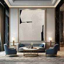 Load image into Gallery viewer, Large - Format Hand - painted Black &amp; White Geometric Cut - out Acrylic Art for Modern Offices LargeART0146
