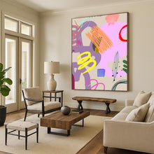 Load image into Gallery viewer, Pastel Abstract Playground Art, Suited for Minimalist Nursery &amp; Light - Filled Reading Nook LargeART2008
