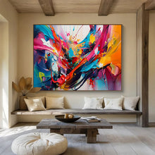 Load image into Gallery viewer, Hand - painted Large - scale Explosive Color Splash Abstract Acrylic Art for Artistic Showrooms LargeART1812
