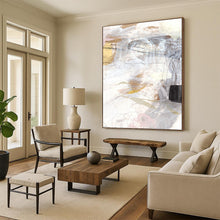 Load image into Gallery viewer, Neutral Tones Dreamscape – Whites, Beiges, Pinks, Yellows with Lines DTP187

