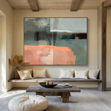 Load image into Gallery viewer, Subtle Color Block Abstract Art for Neutral - Toned Home Office &amp; Art Gallery Pop - Up DKH075
