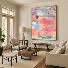 Load image into Gallery viewer, Colorful Geometric Abstract Painting, Ideal for Eclectic Home Office &amp; Creative Studio LargeART1862
