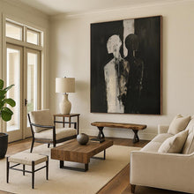 Load image into Gallery viewer, Monochromatic Abstract Figures Painting, Perfect for Modern Art Lounge &amp; Thought - Provoking Study LargeART1930
