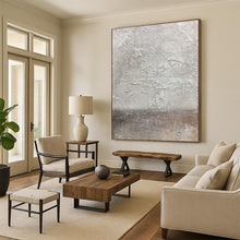 Load image into Gallery viewer, “Textured Grey Abstraction” - Rustic Abstract Art on Canvas DKH1491
